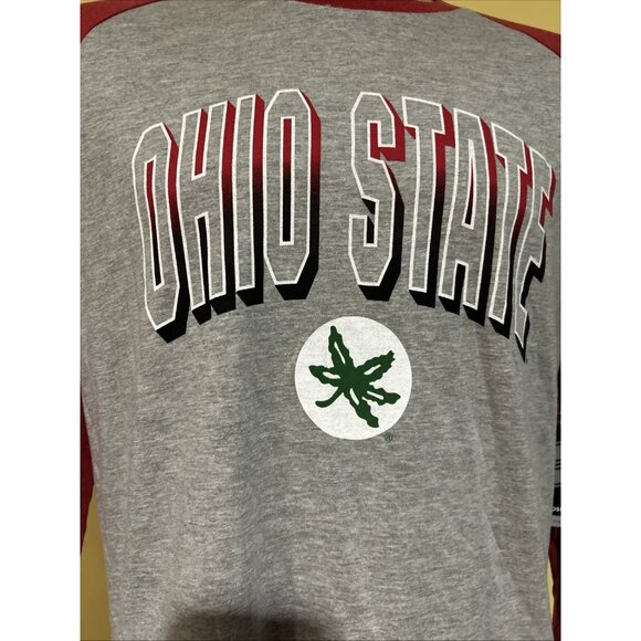 New Ohio State OSU Buckeyes Colosseum Buckeye Nation Gray Red Shirt Men's Large - Picture 2 of 7